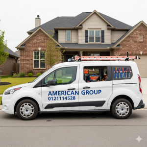 American Group customer service agent in Egypt answering calls on hotline 01211114528 for Ariston appliance maintenance and support.