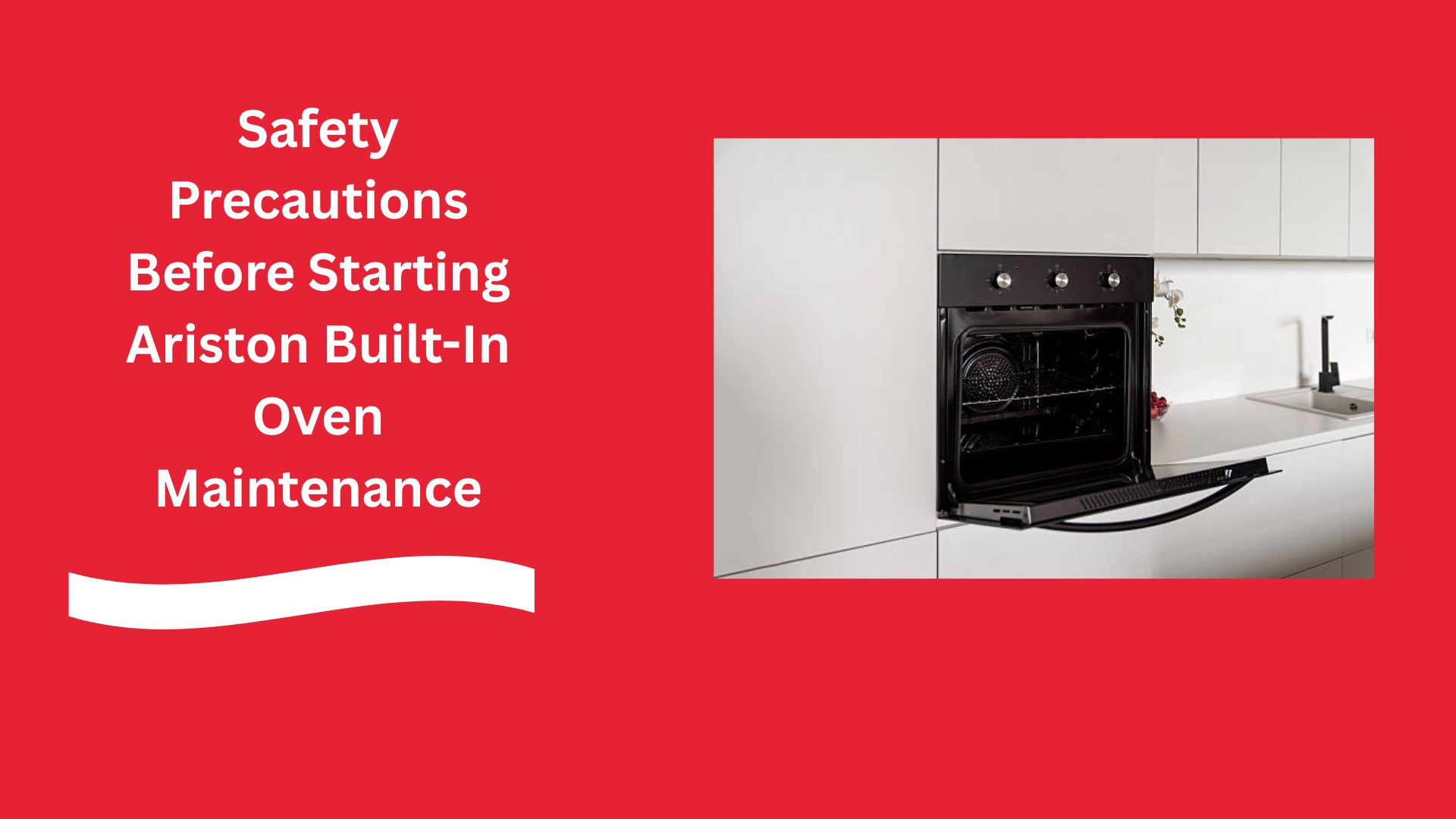 Safety Precautions Before Starting Ariston Built-In Oven Maintenance